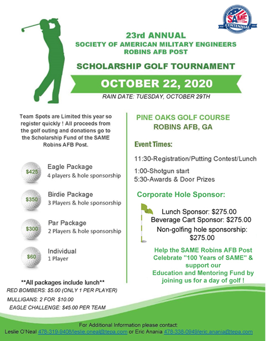 SAME 2020 Golf Flyer